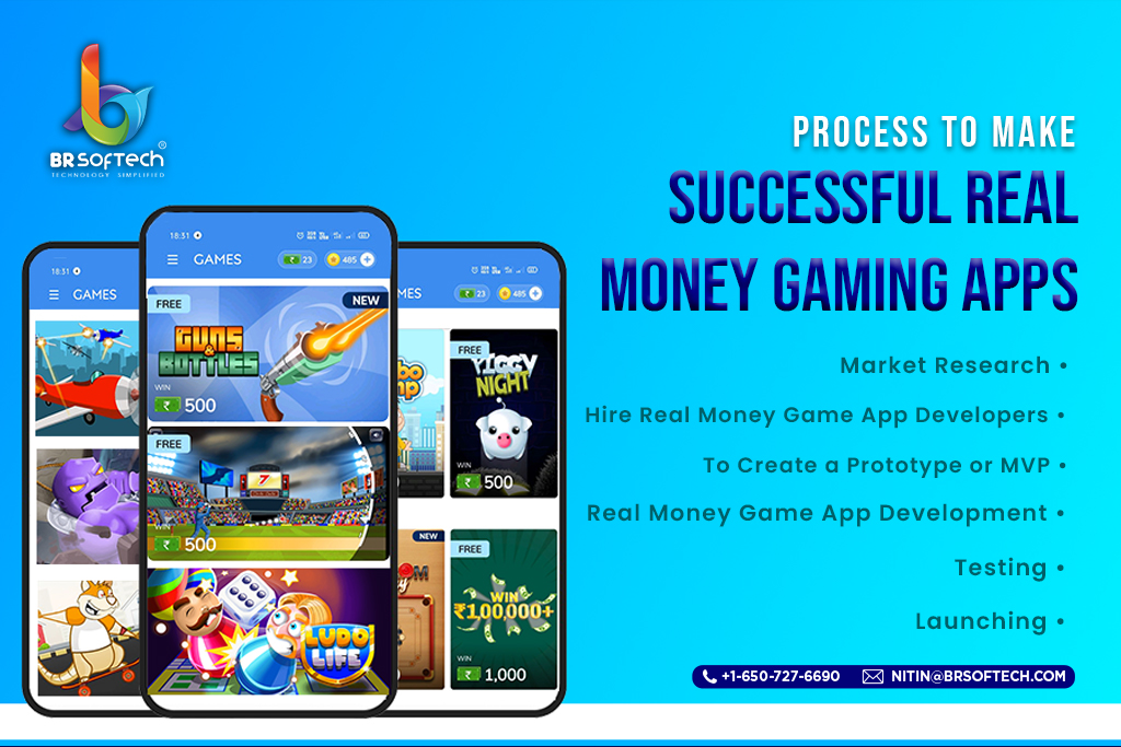 Make A Successful Real Money Gaming Apps - BR Softech